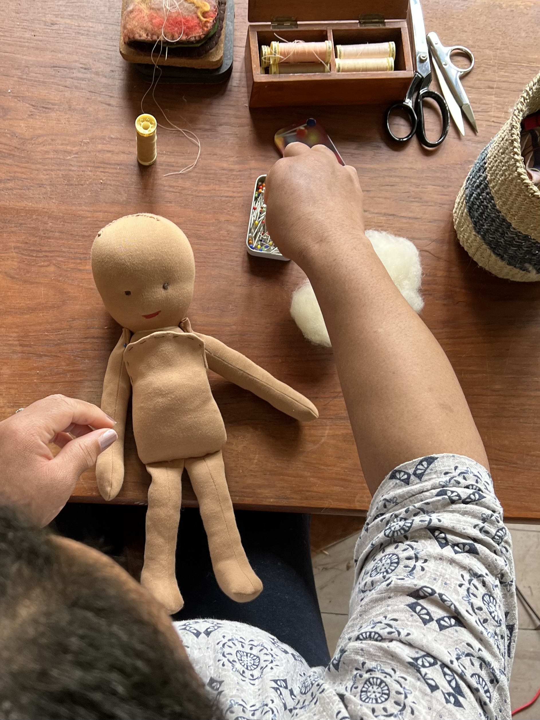 Stuffed doll making on sale