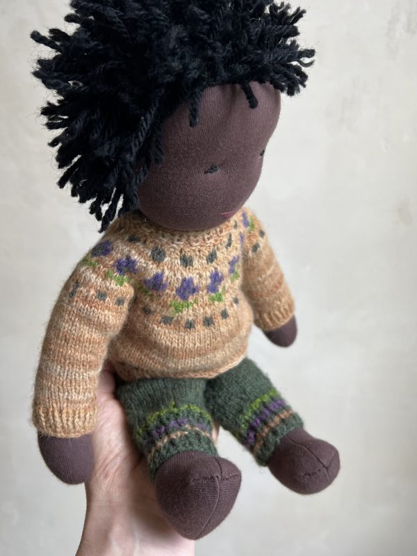 Doll 35cm tall with short dark hair - Image 2